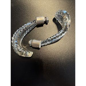 2 glass leaf replacement part Clear Barovier & Toso Chandelier Drops Parts